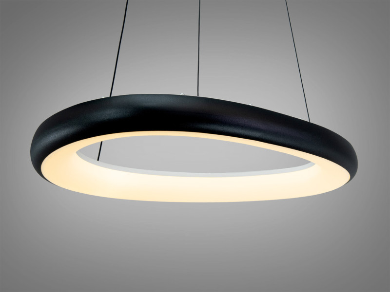 Підвісна LED люстра чорна 36Вт 0472A BK