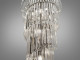 Люстра "Кришталевий каскад" на 21 лампу E14 для вітальні.
