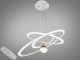 Сіра світлодіодна люстра на 145 Вт із пультом