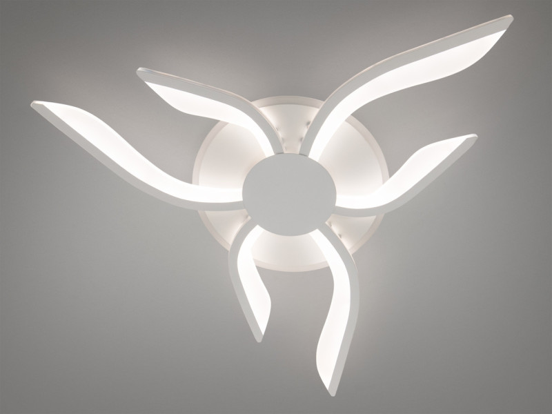 Led люстра з пультом, диммером, підсвіткою, 52W, білого кольору
