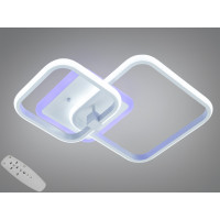 Люстра стельова LED чорна 48Вт 2 модулі пульт