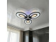 Стельова LED люстра діаметром 55 см з регулюванням яскравості чорна