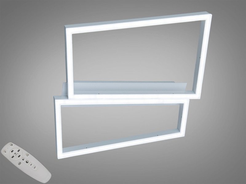 Люстра LED стельова чорна 57 W з пультом