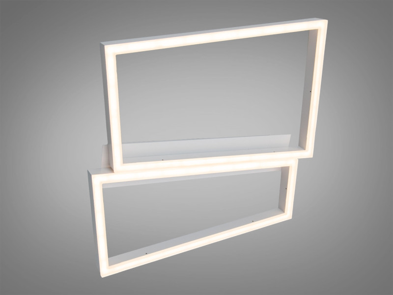Люстра LED стельова чорна 57 W з пультом