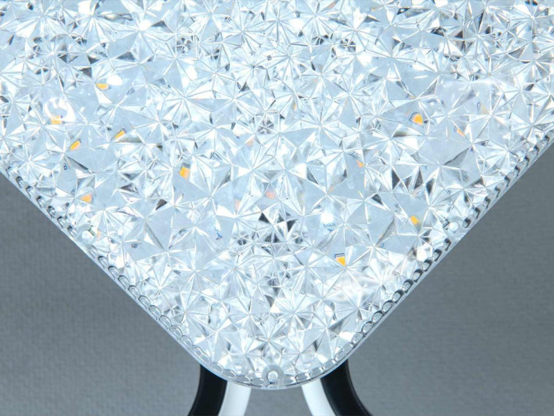 Люстра стельова LED біло - чорна 130W димер