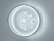 Стельова LED люстра 90 Вт з текстурованим склом та чорною вставкою