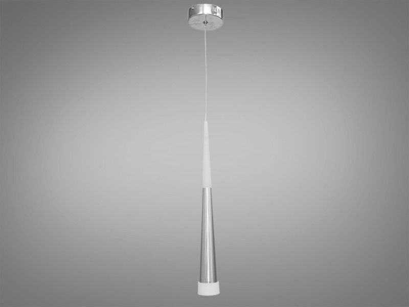 Світлодіодна люстра потужністю 5 Вт хром матовий