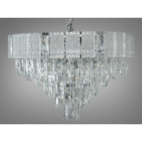 Кришталева люстра, 11 ламп, хром