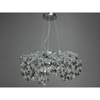 Кришталева люстра, 8 ламп, хром