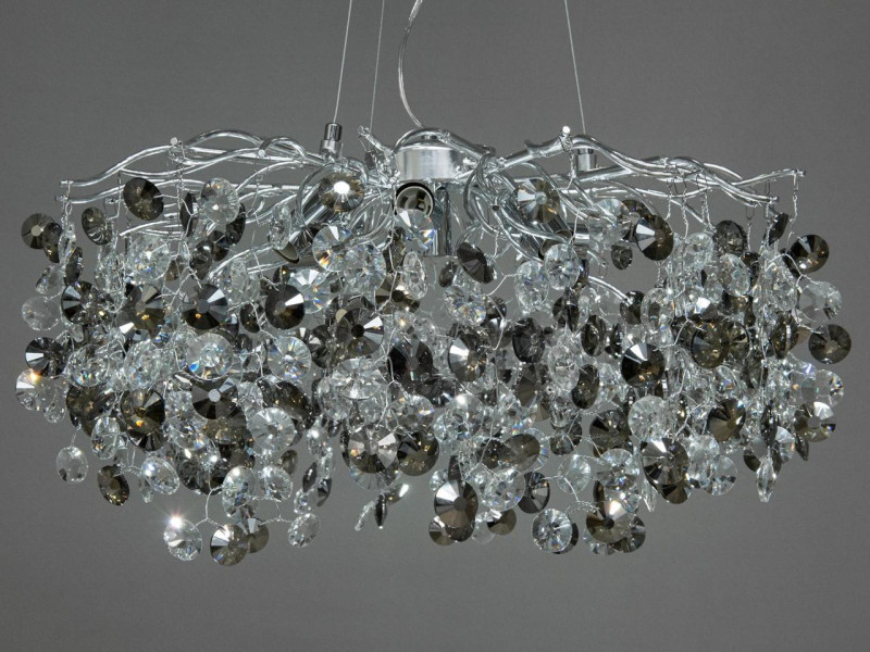 Кришталева люстра, 8 ламп, хром