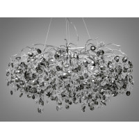 Кришталева люстра, 10 ламп, хром