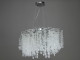  Підвісна кришталева люстра Гліцинія, 8 ламп, хром  1 