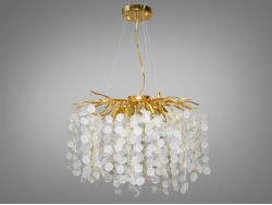 Кришталева люстра підвіс "Гліцинія" із серії "Люстри Серпента", 8 ламп