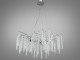  Підвісна кришталева люстра "Гліцинія", 10 ламп, срібляста  1 