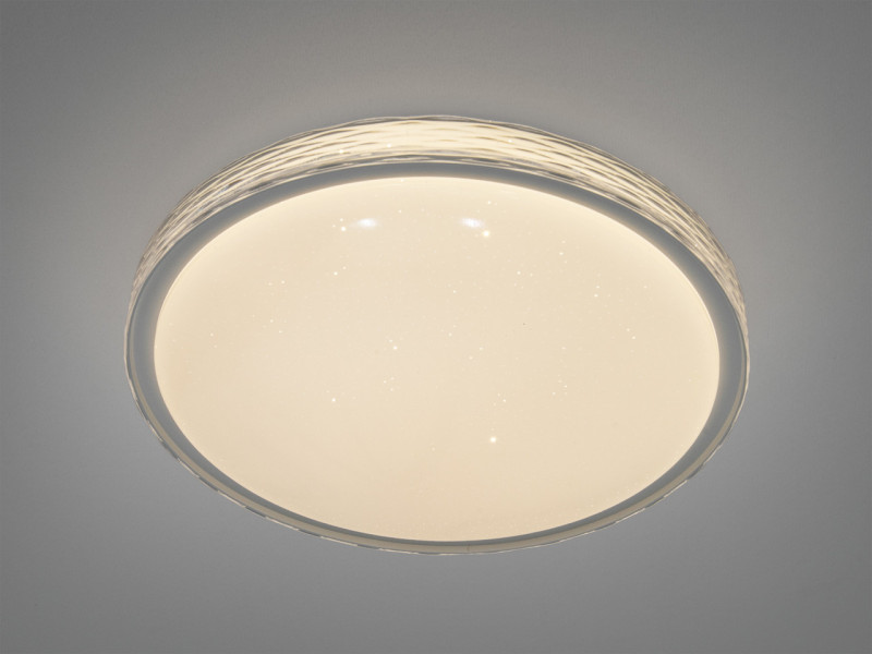 LED стельова люстра панель біла смарт 6653/400WH