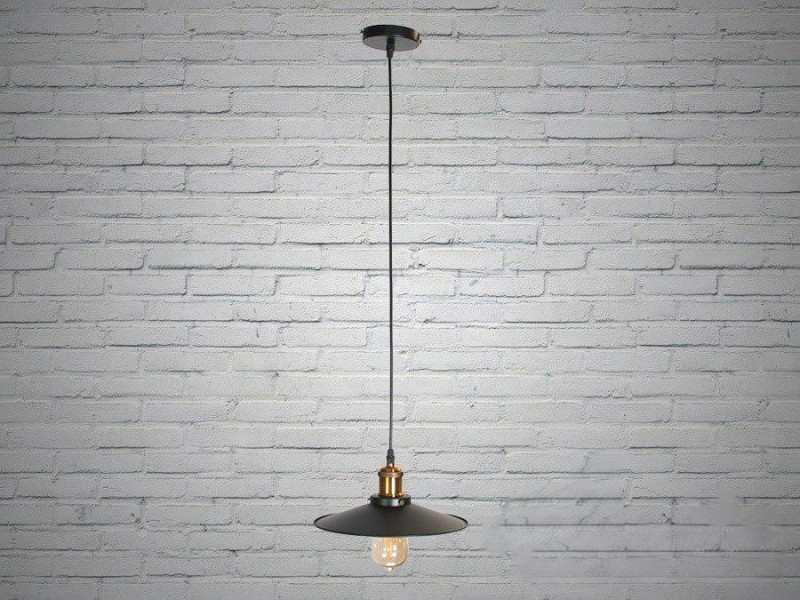 Світильник-підвіс в стилі Лофт, під лампу Едісона чорний 26см