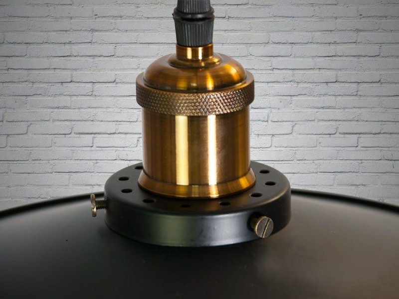 Світильник-підвіс в стилі Лофт, під лампу Едісона чорний 26см