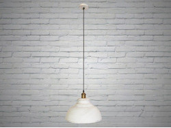 Світильник-підвіс в стилі Лофт білий 36см