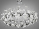  Підвісна люстра з фарфоровими елементами, 12 ламп, хром  1 