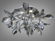  Порцелянова стельова люстра, 10 ламп, хром  1 