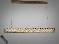 Люстра підвісна LED хром 43Вт пульт до 8м²