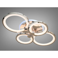 LED-люстра з диммером і кольоровою підсвіткою, колір хром, 70W