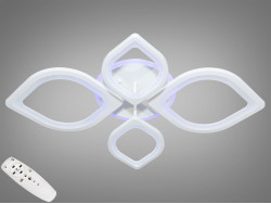 Стельова LED-люстра з диммером та підсвічуванням, 105W