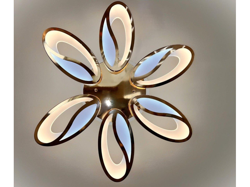 LED люстра на стелю з димером і кольоровим підсвічуванням,105W