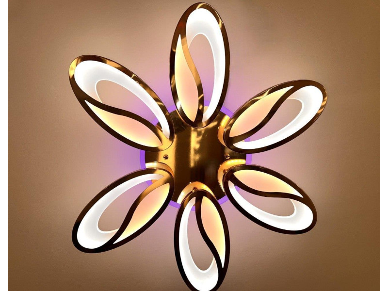 LED люстра на стелю з димером і кольоровим підсвічуванням,105W