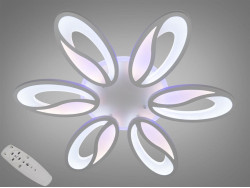 Стельова LED люстра з диммером та LED підсвічуванням