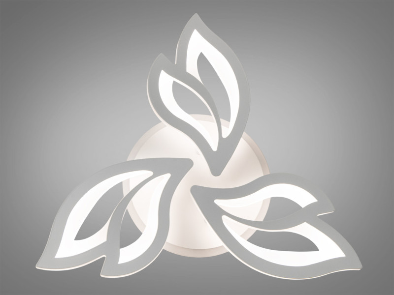 LED люстра з пультом, дімером і підсвічуванням, 55W чорна