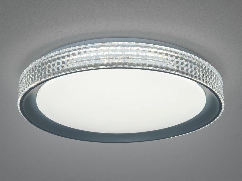 Люстра LED 46Вт біла сіра 862D/400GR