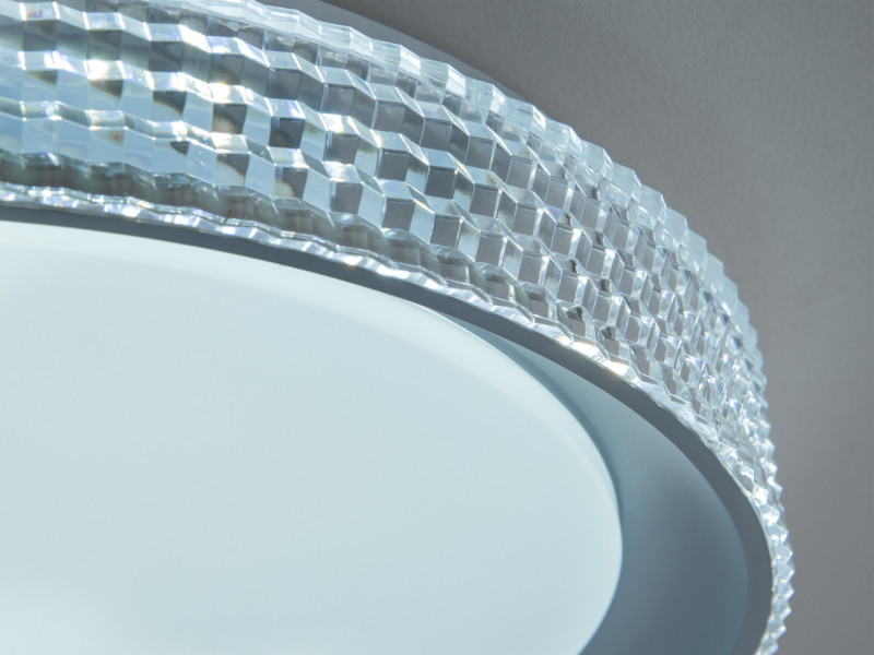Люстра LED 46Вт біла сіра 862D/400GR