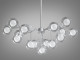  Люстра "Світлячок", 18 ламп, хром сатин  1 