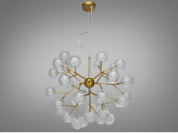 Люстра "Світлячок", 36 ламп, золотого колоьру