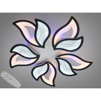 Стельова LED люстра Пелюстки біла 130Вт димер