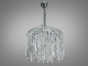  Кришталева підвісна люстра, 6 ламп хром  1 