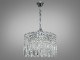  Кришталева підвісна люстра, 6 ламп хром  2 
