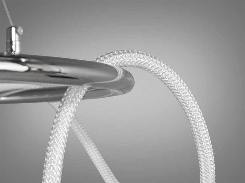 Підвісна лед люстра "Канат", 48W,хром