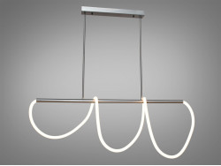 Люстра лед, потужністю 32W, хром