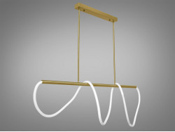 Люстра лед  "Шланг", 32W, бронза