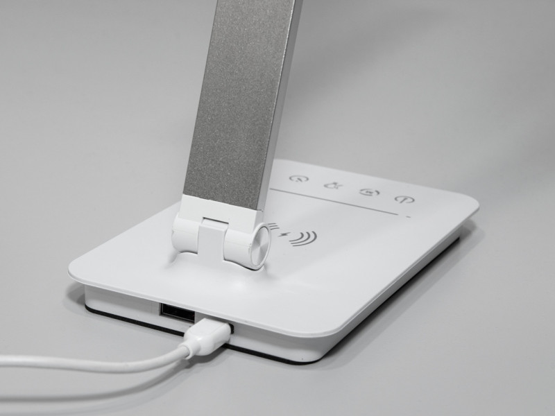 Світлодіодна настільна нічна лампа з usb зарядкой, таймером, дімером
