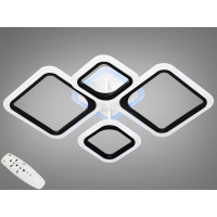 Стельова LED люстра з димером і кольоровою підсвіткою 80W