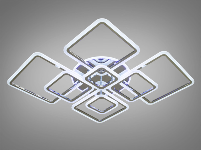 Стельова LED-люстра з димером і підсвіткою, 235W