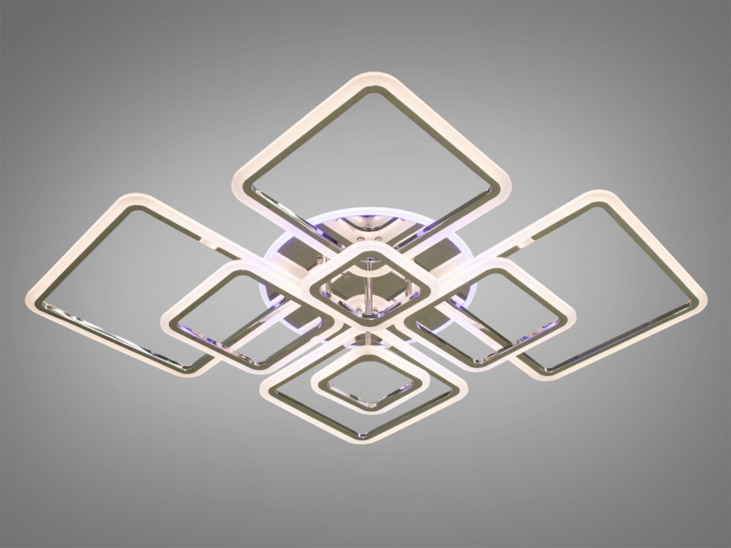 Стельова LED-люстра з димером і підсвіткою, 235W