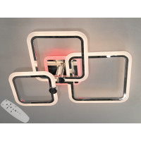 Світлодіодна люстра з пультом та підсвіткою,65W, кольору - золота