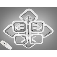 LED-люстра з димером і кольоровою підсвіткою, колір хром, 110W