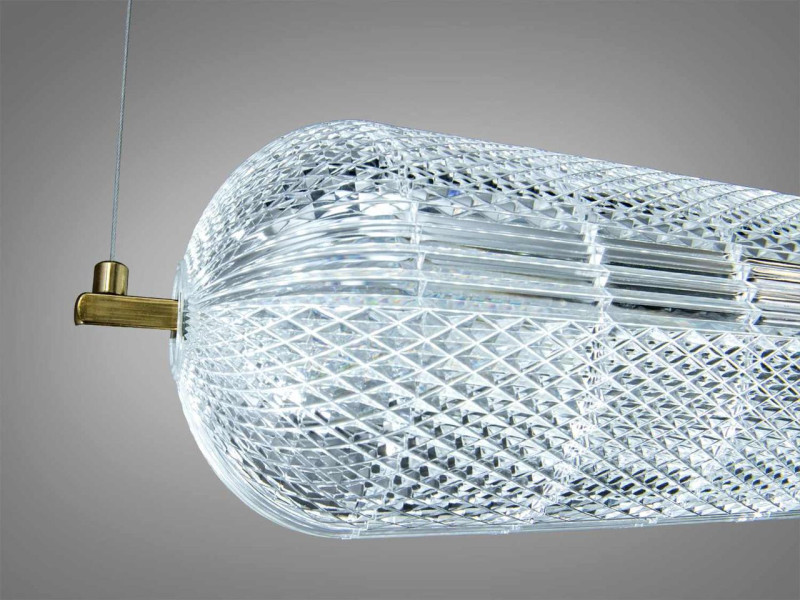Підвіс LED золото 25 Вт циліндричний