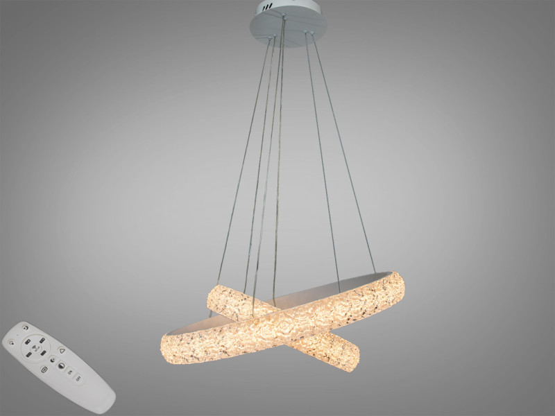 Світлодіодна біла підвісна люстра 105 Вт з пультом і CCT