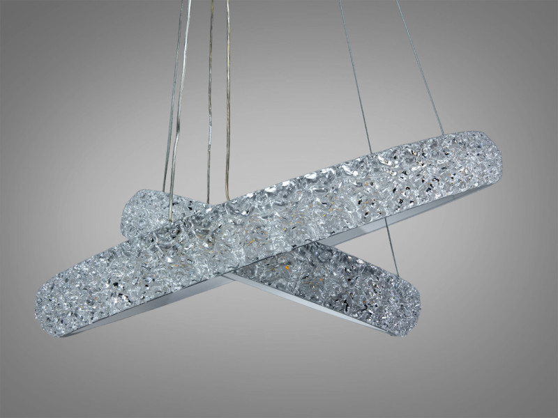 Світлодіодна біла підвісна люстра 105 Вт з пультом і CCT